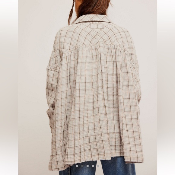 Free People Cardiff Plaid Top | Size XS - Picture 9 of 10